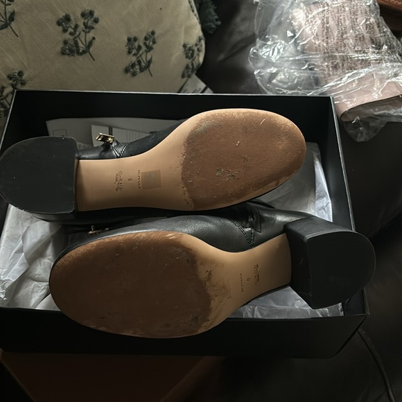 Coach Black Leather Boots - Picture 3 of 3